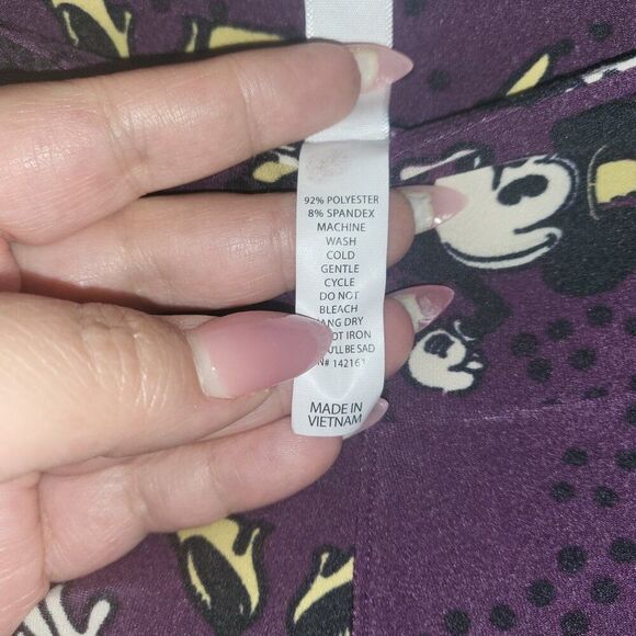 LuLaRoe Purple Minnie Mouse Leggings - Picture 5 of 5